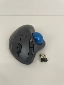 Logitech M570 Wireless Trackball Mouse Ergonomic USB Receiver Windows Mac TESTED - Picture 1 of 6
