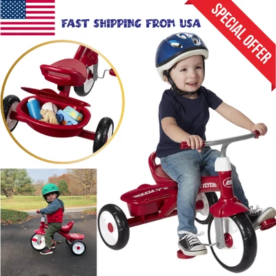 Triciclo Junior Cruiser con ruedas de 10" con sonidos para niños pequeños de 2 a 4 años Foto 1 de 4