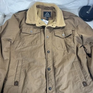 Nueva Chaqueta Informal Magcomsen Para Hombre Algodón/Poliéster Caqui Talla L 1er Grado Clase B - Imagen 1 de 11