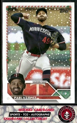 Pablo López 2023 Topps Holiday #H184 Minnesota Twins - Image 1 of 2