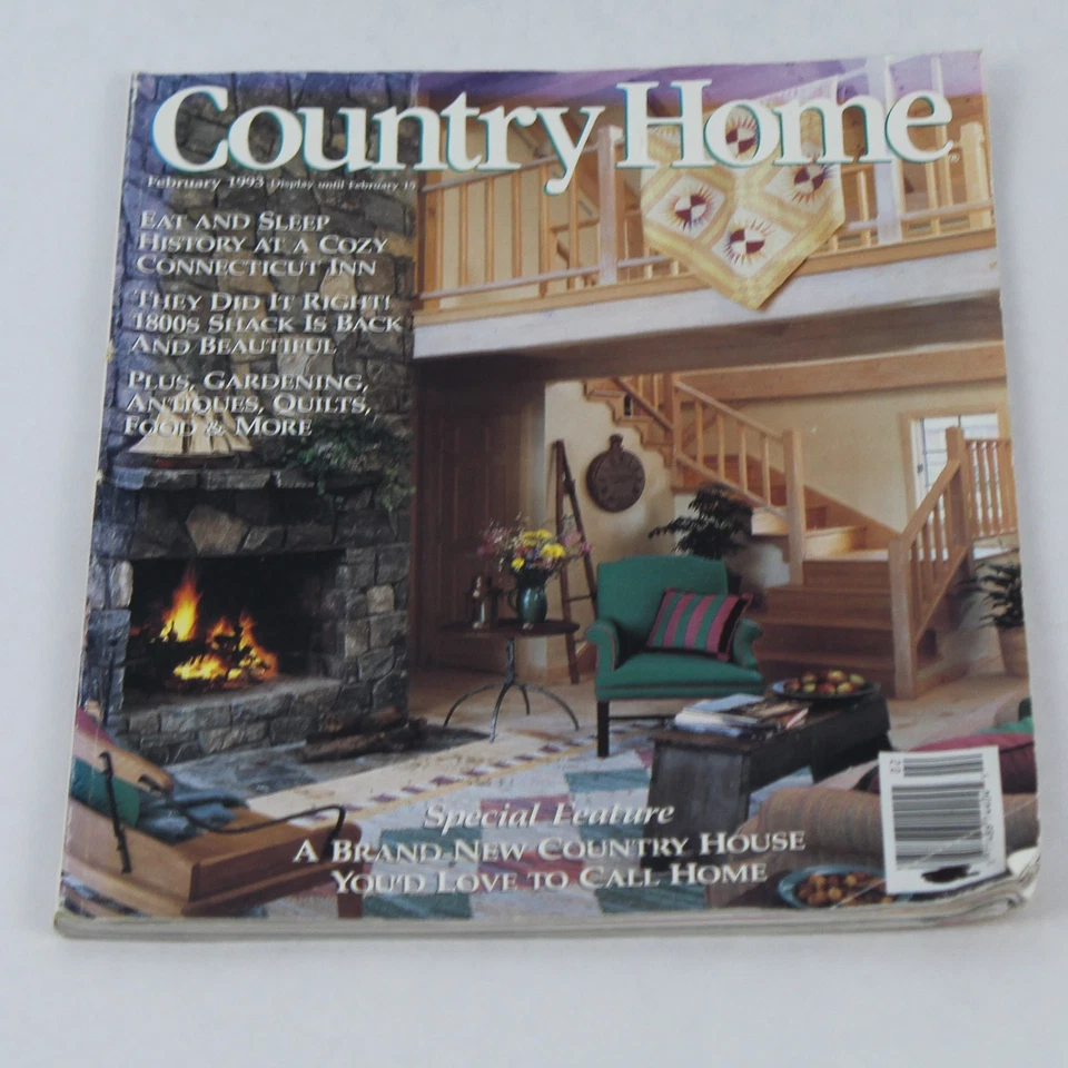 Country Home Magazine February 1993 - Special Feature on Country House - Image 1 of 4