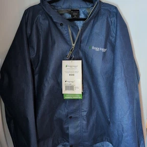 FROGG TOGGS Men's Classic Pro Action Blue Waterproof Rain Jacket (Only) Sz M  - Picture 1 of 17