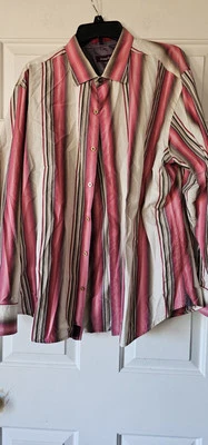 Tommy Bahama Long Sleeve Button Down Shirt Size XL Mens Silk Cotton Blend - Image 1 of 4