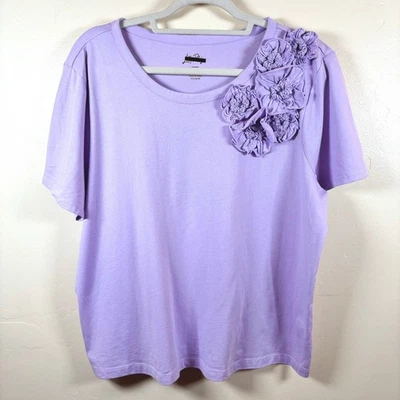 Top tejido roseta Lilly Pulitzer Clairmont púrpura jacinto de agua para mujer XL NUEVO SIN ETIQUETAS Foto 1 de 4