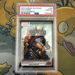 2023 Upper Deck Marvel Platinum Black Rainbow ( Pop 10 ) #182 Wolverine PSA 10 - Picture 1 of 2