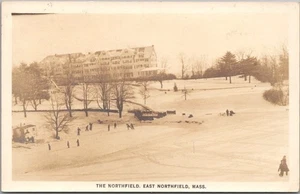Foto real de 1940 East Northfield, Massachusetts postal RPPC "THE NORTHFIELD" - Imagen 1 de 2