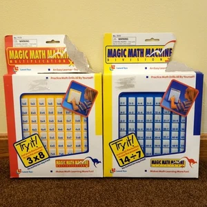 1993 MAGIC MATH Machine Multiplication Division Lanard Toys NEW original boxes - Picture 1 of 8