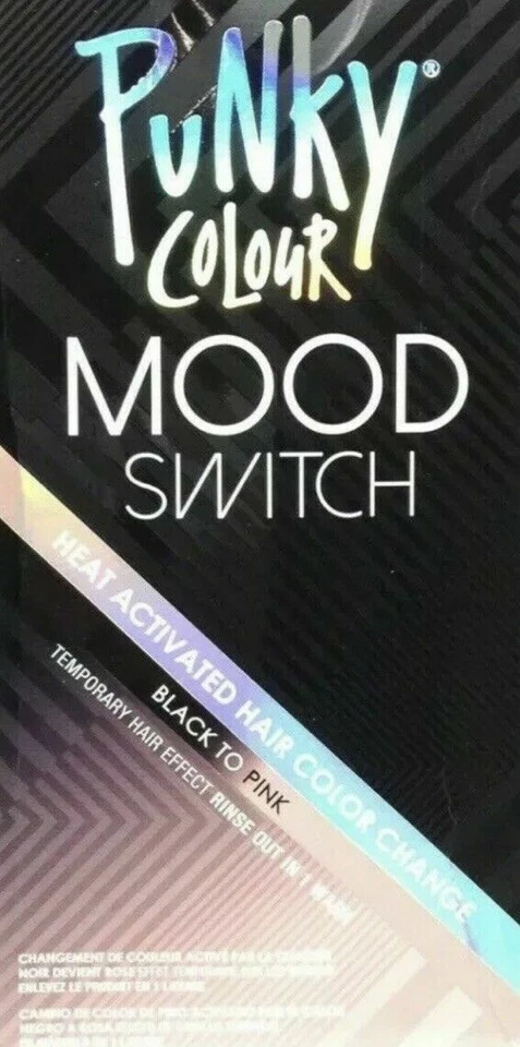 Punky Colour Mood Switch Heat Activated Hair Color Change BLACK To PINK * NEW - Image 1 of 1