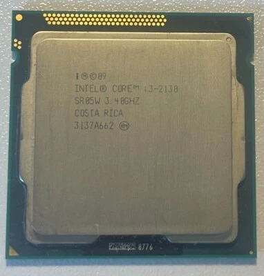 LOTE DE 6 CPU de escritorio Intel Core i3-2130 de doble núcleo de 3,4 GHz Socket LGA 1155 SR05W Foto 1 de 2