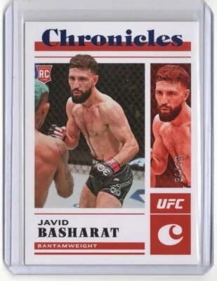 2023 Panini Chronicles UFC Javid Basharat Blue SP /99 RC ROOKIE - Image 1 of 2