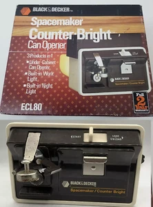 Vintage Black & Decker Spacemaker Counter-Bright Can Opener New Old stock ECL80 - Picture 1 of 22