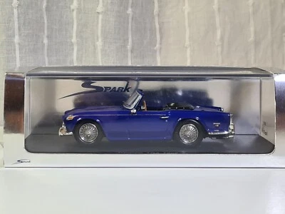 SPARK S0515 TRIUMPH TR5 1968 BLUE  - 1/43 SCALE MINT IN BOX - Image 1 of 4