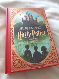 1st Edition SIGNED Minalima HARRY POTTER THE PHILOSOPHERS STONE Book JK Rowling - Picture 1 of 9