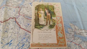 Tief im Böhmerwald dann kehr ich gern zurück Liebespaar AK Postkarte 9449 - Picture 1 of 2