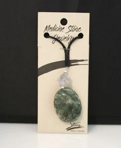 Kunsthandwerk Handarbeit Storrs Medizin Stein Schmuck Rubin Fuchsite Anhänger - Bild 1 von 7