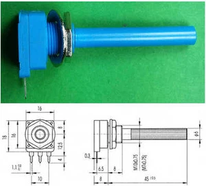 22K ISKRA LINEAR MONOGIR POTENTIOMETER shaft d=6mm - Picture 1 of 1