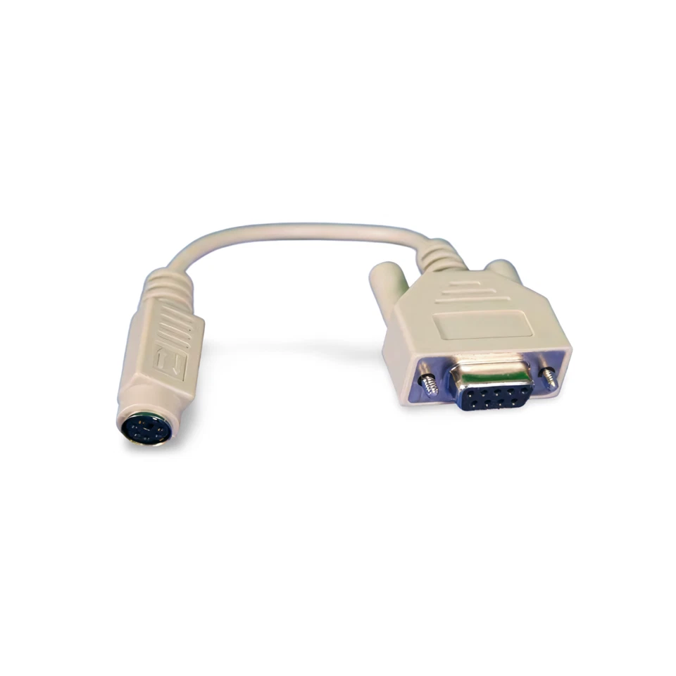 5in PS2 Female to DB9 Female Serial Port Adapter Cable - Beige - Image 1 of 1