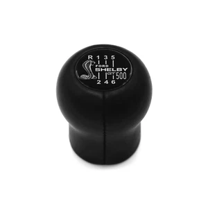 FORD MUSTANG 2015-2021 MK6 S550 GT500 SHELBY 6 SPEED MT LEATHER GEAR SHIFT KNOB - Picture 1 of 6
