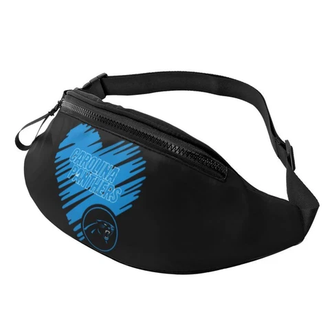 Carolina Panthers Running Belt Love Style Camping Waist Bag Dot Zip Belt Bag Cover