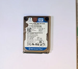 NON FUNZIONA HARD DISK INTERNO 2,5" 250GB WD SCORPIO BLUE 256GB SATA SCHEDA - Foto 1 di 4