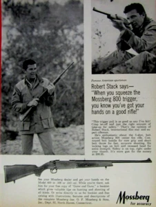 Robert Stack 1982 Mossberg Model 800 Vintage Original Print Ad 8.5 x 11" - Picture 1 of 3