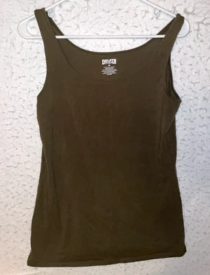Duluth Trading Company Womens No-Yank Tank Wide Strap Military Green Olive M - Image 1 of 4