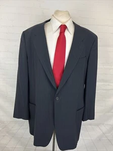 Giorgio Armani Men's Black Striped Wool Blazer 46L $1,295 - Picture 1 of 11