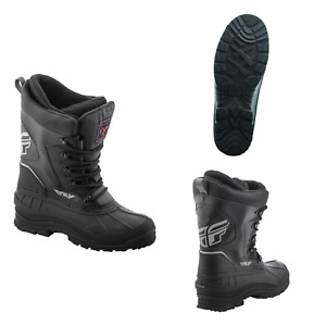New Fly Racing Aurora Boots Snowmobile Snow Winter Black All Sizes