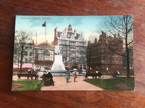 Leicester Square Vintage London Postkarte Strand, Regent Street, Piccadilly  - Bild 1 von 2