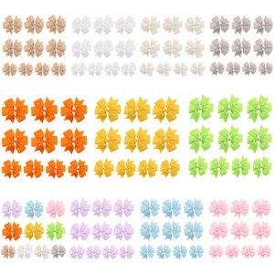 5 Packs Baby Infant Girl Headwear Cute Ribbon Bows Hair Clips Hair Accessories  - Picture 1 of 11