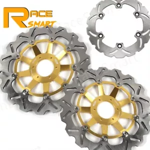 Front Rear Brake Rotors For Honda CBR1100XX 1999-2008 Super Blackbird 2004 2005 - Picture 1 of 14