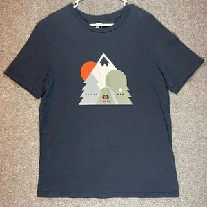POLER Shirt Adult Large Blue Camp Vibes Nature Poler Man Graphic Pullover Mens. - Picture 1 of 9