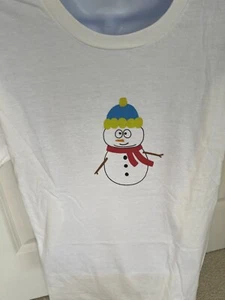 KIDS' GRAPHIC SNOWMAN T-SHIRT - Picture 1 of 1