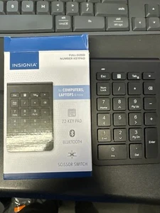 Teclado número interruptor Bluetooth 22 teclas Insignia para Windows macOS iPad Android - Imagen 1 de 3