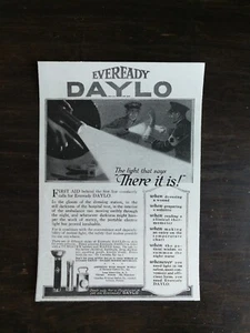 Vintage 1917 Eveready Daylo Flashlight Original Ad 222 - Picture 1 of 1