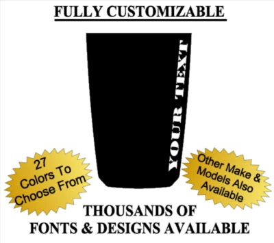 CORTE DE TEXTO PERSONALIZADO Capucha Blackout Vinilo Calcomanía Adhesivo Se Adapta a ACURA MDX 2020-2024 Foto 1 de 2