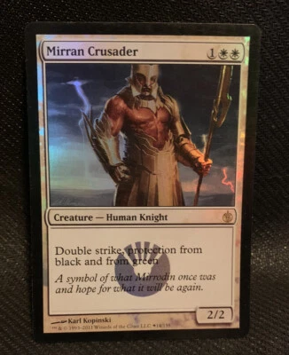 MTG - 1x Mirran Crusader - Foil Buy-a-Box - Promo NM - Image 1 of 2