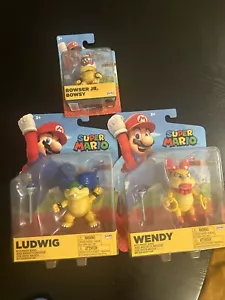 Jakks Super Mario Kooplings Bowser Jr Ludwig Wendy Toys New Lot - Picture 1 of 5