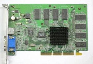 NVIDIA NV880.0 GeFORCE 2MX 64MB AGP VGA VIDEO CARD S/VIDEO SCHOOL SURPLUS - Picture 1 of 1