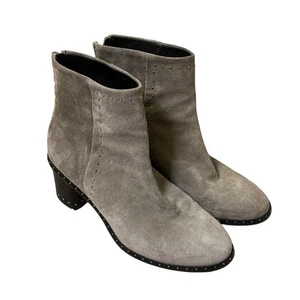 Rag and Bone Willow Stud Grey Suede Booties Women's Size 7.5 Made in Italy $550 - Picture 1 of 24