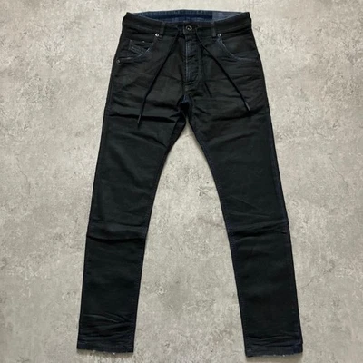 Pantalones de mezclilla para correr Diesel para hombre M Krooley con revestimiento negro W28 informales de lujo moda italiana Foto 1 de 4