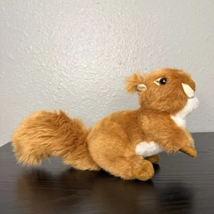 Juguete de peluche de ardilla roja reaísta de piel suave de roedor realista difuso - Imagen 1 de 7