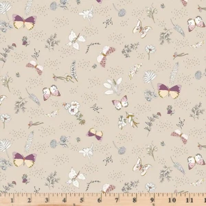 Wiese Schmetterling Blume werfen 5648 E Verkauf Quilt Baumwollstoff um den halben Meter - Bild 1 von 7