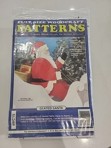 Seated Santa Pattern Winfield Full Size Woodcraft UNCUT NEW - Picture 1 of 2