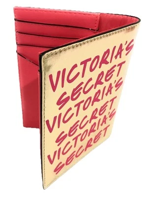 Portatarjetas Victoria’s Secret oro rosa y metálico Foto 1 de 4