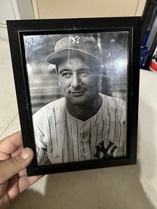 Lou Gehrig Photo : New York Yankees, Baseball, "THE IRON HORSE" Framed - Picture 1 of 3