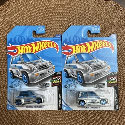 (2)Hot Wheels 2020 HW Race Day 85 Honda City Turbo II Zamac, 5/10, NOVO - Imagem 1 de 4