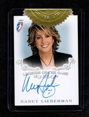 2007 WNBA Sealed Case Topper NANCY LIEBERMAN All Time Great HOF Autograph  - Image 1 of 2