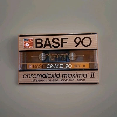  MC BASF 90 Chromdioxid Maxima II / CR-M II 90 - Neu + OVP Sealed - Image 1 of 3
