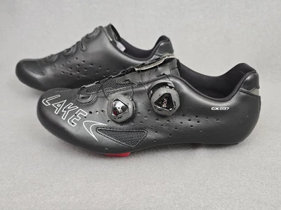 LAKE CX237 Leather Cycling Shoes w/BOA and Carbon Fiber Sole Size 40.5 - EXC! - Image 1 of 4